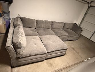 Gray Sectional Modular Couch