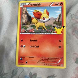 Pokémon Card Fennekin Hp 60
