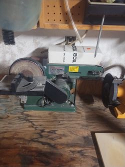 Orange and 6 inch disc Sander