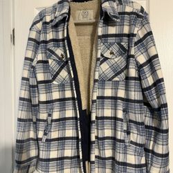 Flannel  Sherpa Jacket-large