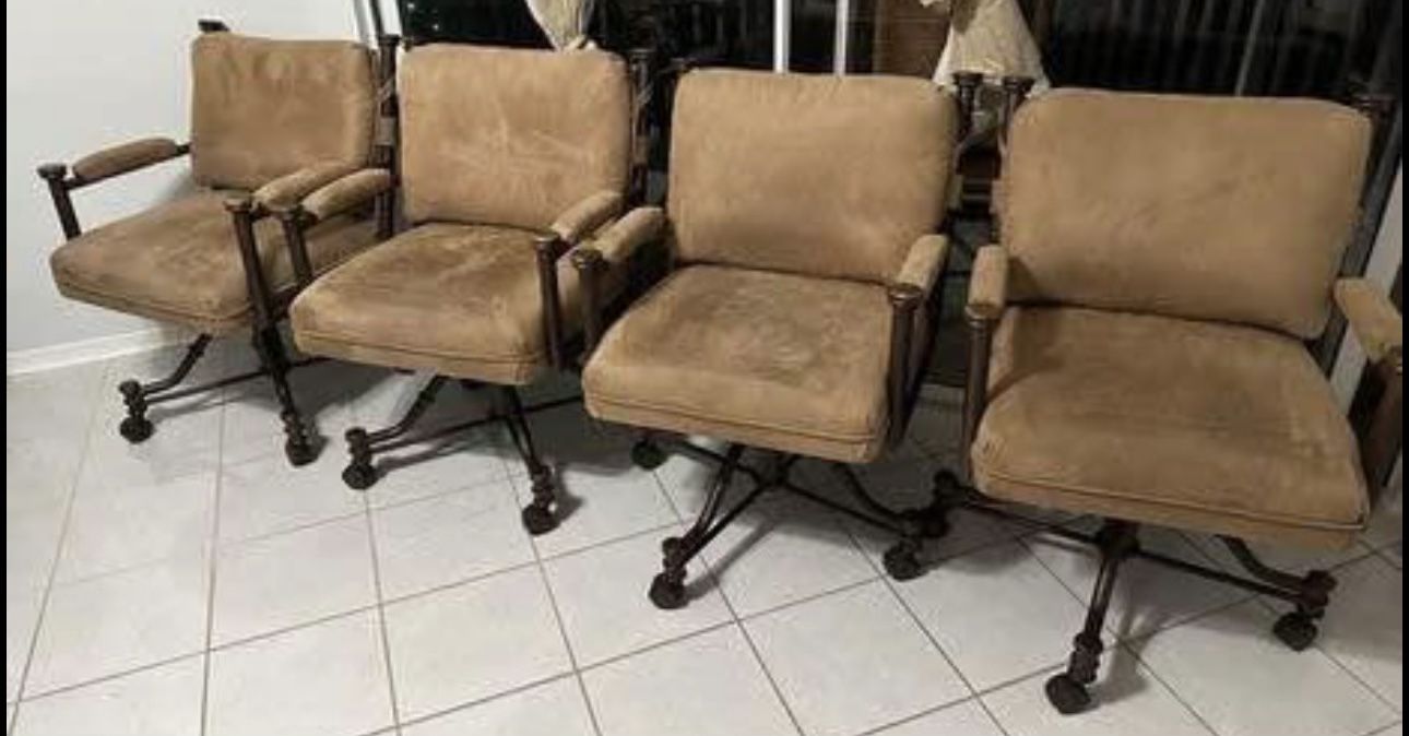 Rolling Chair Set Of Four Chairs