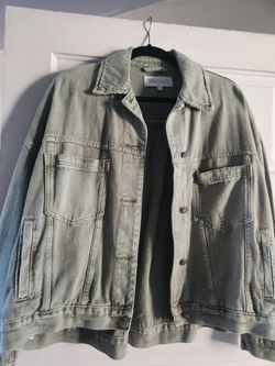 Denim Green - Grey Jacket