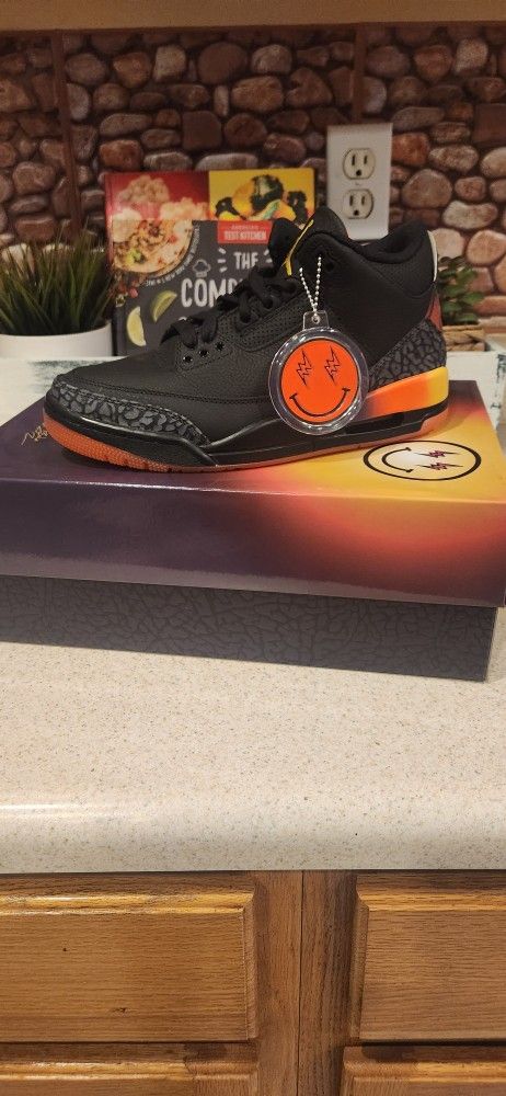 New!! Jordan 3 J Balvin "Rio" Size 7 Mens (8.5 Womens)