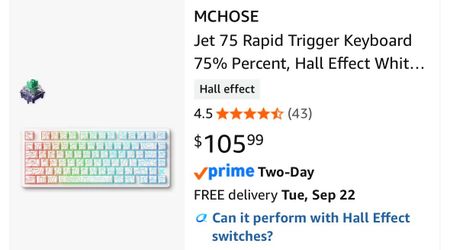 MCHOSE Jet Rapid Trigger Keyboard