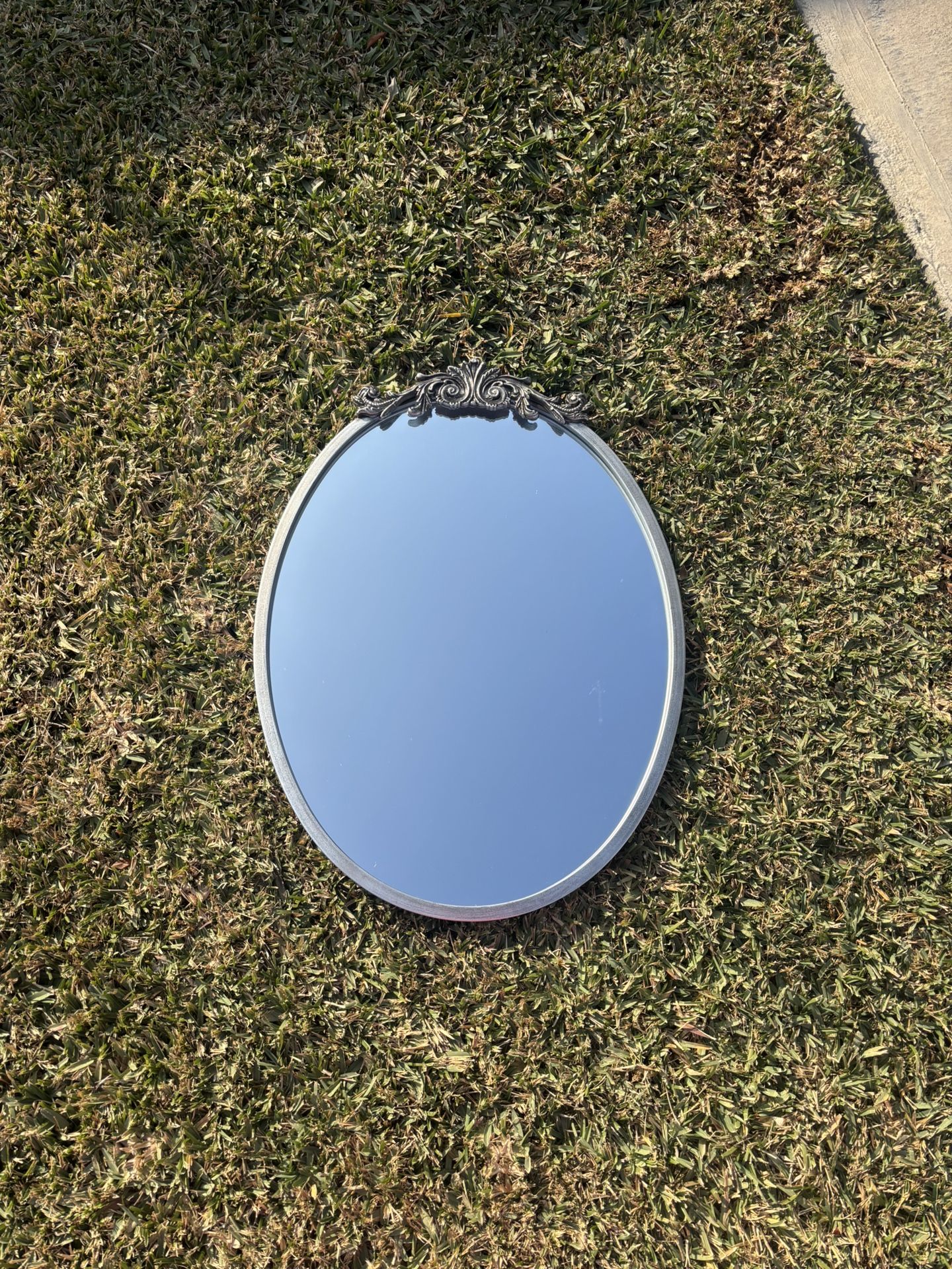 Silver Antique Wall Mirror