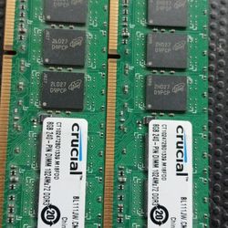 Crucial 8gb Ram 240 Pin Dimm 1024mx72 Ddr3