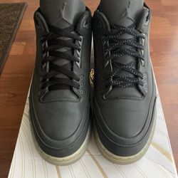 🔥🔥Nike Air Jordan III 3 “ 5Lab3 Reflective Black” Sz 10
