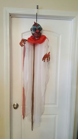 4 ft 4" Clown Halloween Hanging Prop-Scary Party Decoration