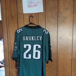 Surprise Sticker With Large Eagles Barkley Jersey