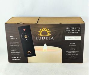 LuDela Real Flame Smart Candle Complete Kit Remote 2 Cartridges