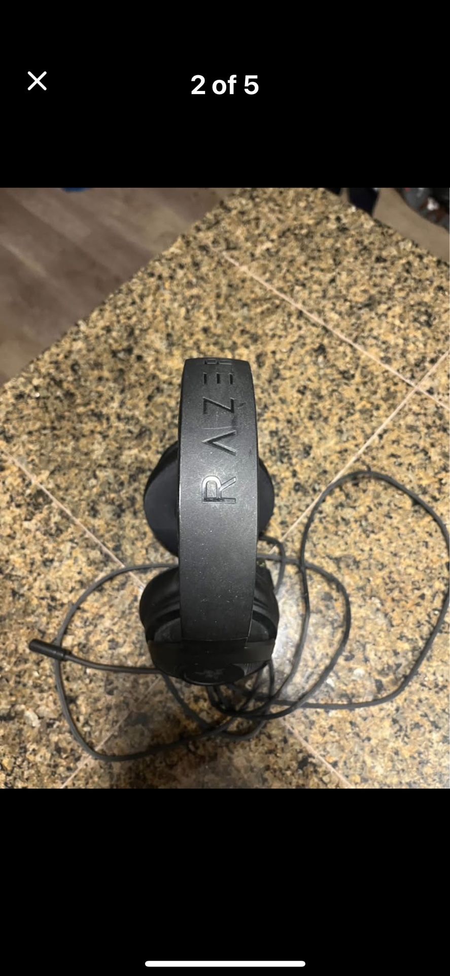 Perfect Condition Black Razor Gaming Headphones Great Deal