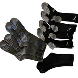 Puma And Reebok Crew Socks. 10 Pairs