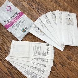 Lot Of 11 New/Open Pkg Kenmore Replacement Upright Vacuum Bags