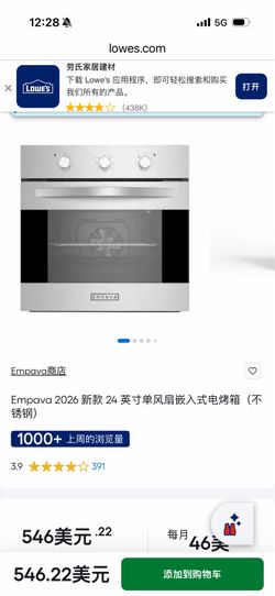 24 in. Single Electric Wall Oven with Convection Fan in Stainless Steel