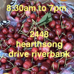 RIVERBANK🍒 16-18lb Box $30 Fresh Delicious Cherry