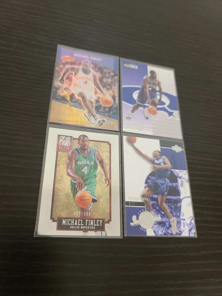 Michael Finley Mavs NBA basketball cards 