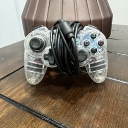 Afterglow AP.2 Clear Wired Controller for PS3. Being sold AS-IS and UNTESTED 