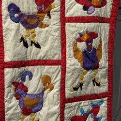 Fancy Chicken Quilted Wall Hanging