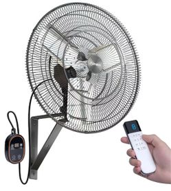 24 Inch Wall Mount Fan with Remote