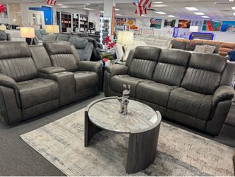 🚨Extended 4th Of July Sale !!! Reclining Sofa & Loveseat ON SALE w/ Free Rug !!🔥
