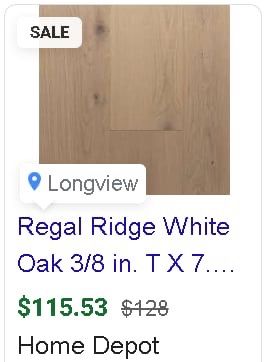 Home Decorators Collection Regal Ridge White Oak 3/8 in. T X 7.5 in. W Tongue and Groove Engineered Hardwood Flooring (42.948 sq.ft./case)