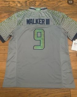 Seahawks Walker III #9 Grey Jersey New