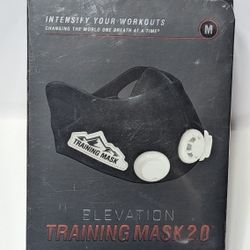 Training Mask 2.0 Elevation Workout Mask Black Medium New Sealed Respiratory Trainer

