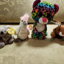 BEANIE BABIES Lots  Of 4 