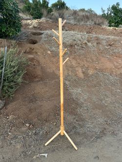 Nice wood coat rack