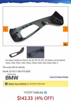 BMW seat trim