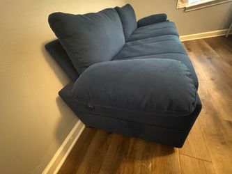 Swede blue 2 seater sofa couch
