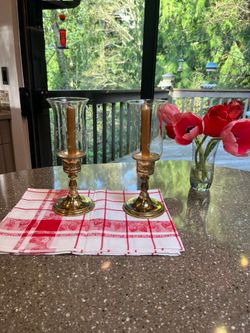 Princess House Engraved crystal lanterns