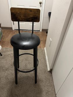 Set of 2 Rustic Bar Stools