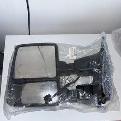 Tow Mirrors Compatible for 99- 2007 Ford F250 F350 F450 F550 Super Duty Black Driver Passenger Side Mirror Power Heated