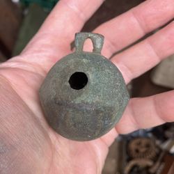 Antique Crotal Sleigh Bell Vintage Cast Brass Primitive Farm