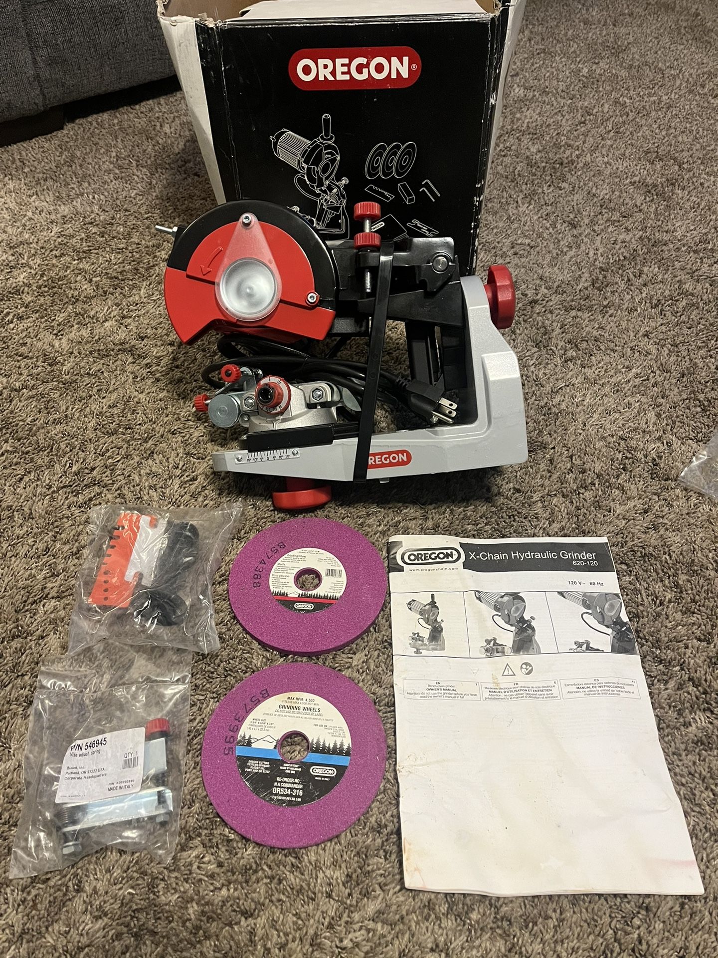 Oregon Hydraulic Assist Bench Grinder