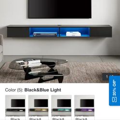 Floating TV Stand with Lights