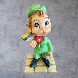 Vtg Cantinflas Mario Moreno Painter Figurine Chalkware MCM Mexican Cinema Japan