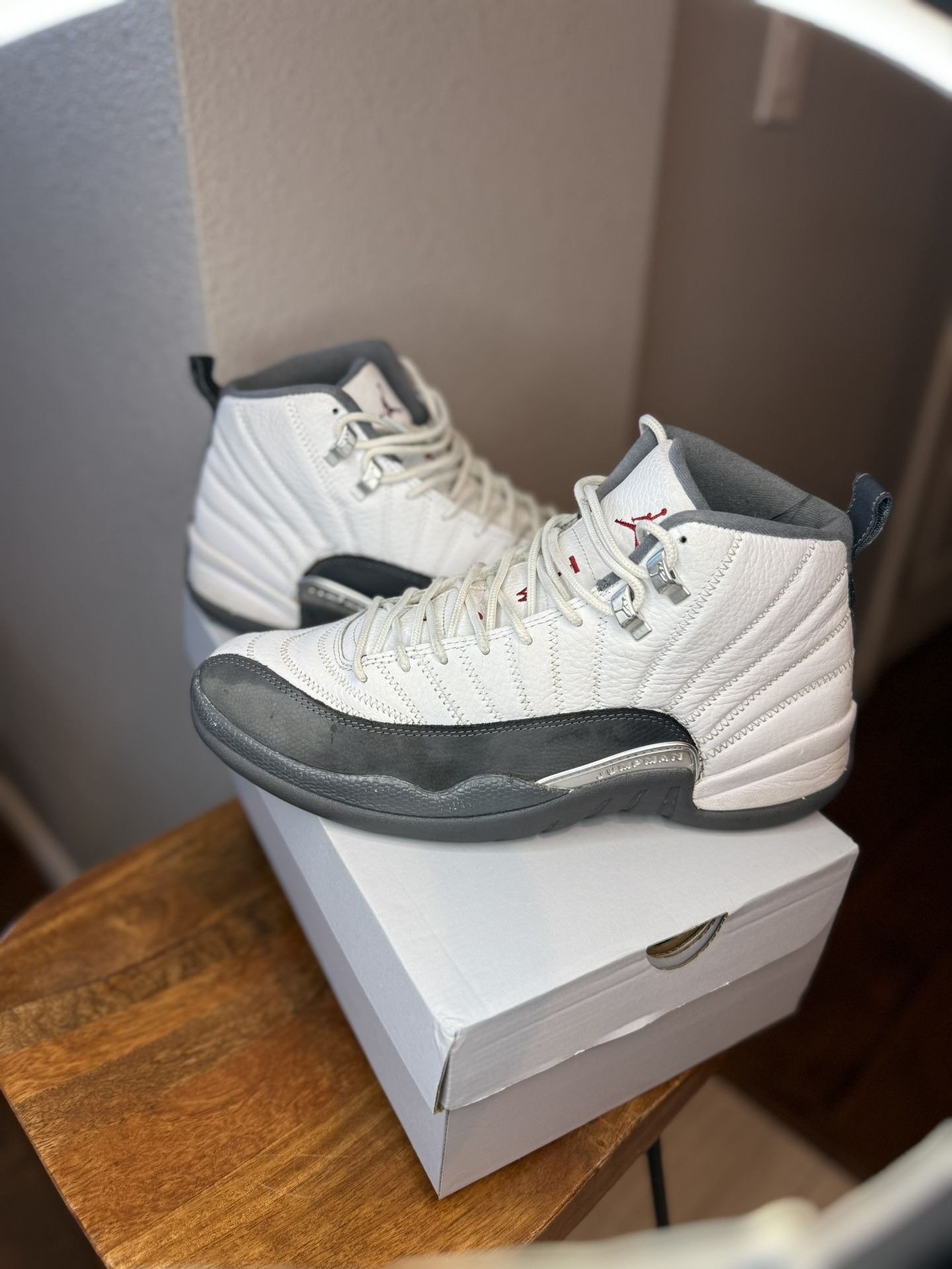 Jordan 12 White Dark Greys