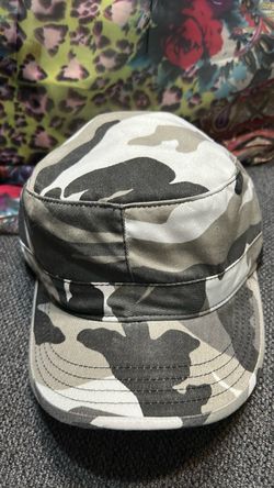 Camo Military Style Flat Top Cap