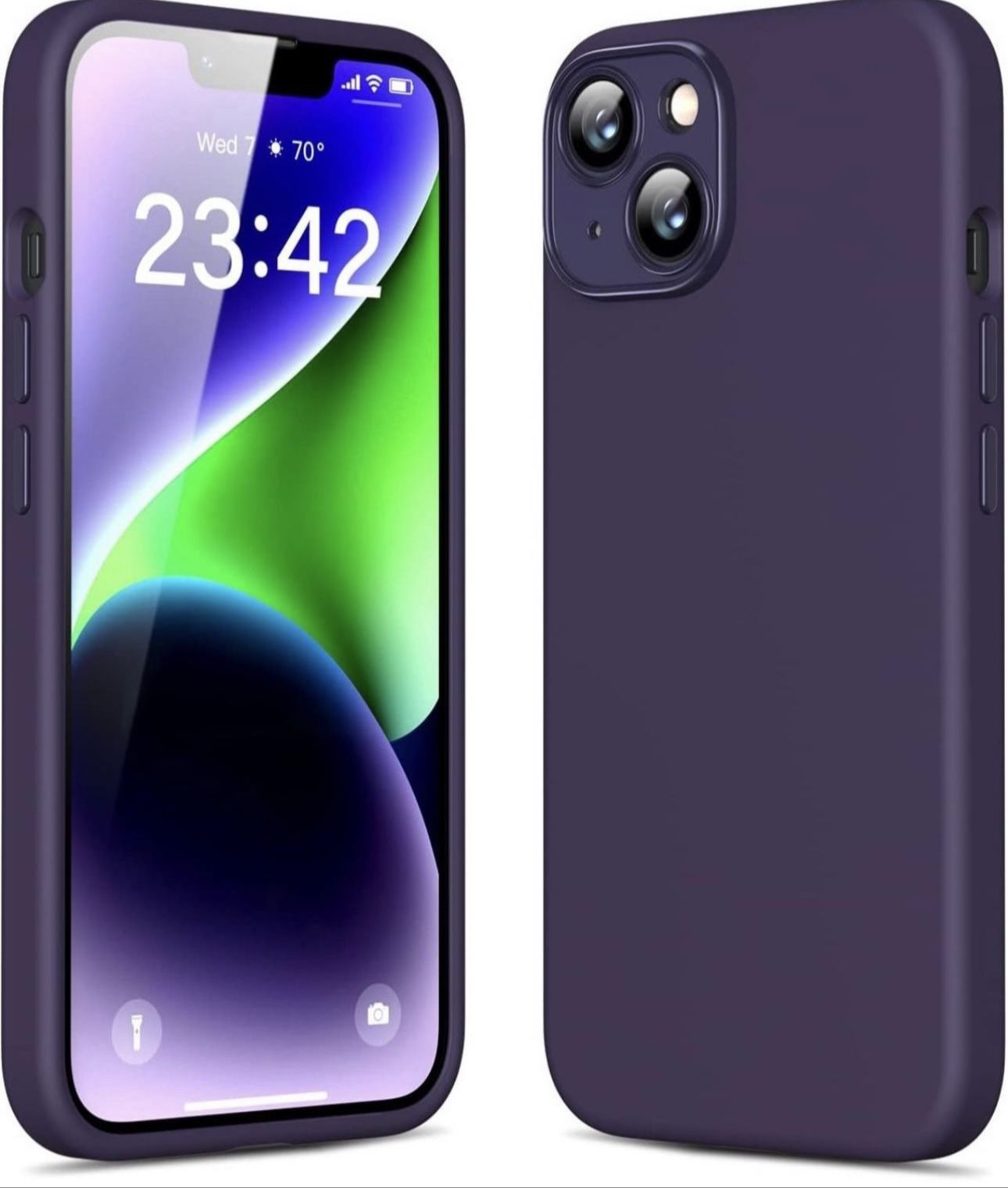 GANSBOL Compatible for iPhone 14 case, Full Body Screen Camera Protective Anti-Scratch Phone Case, Slim TPU Shockproof Phone Case for iPhone 14 with 6