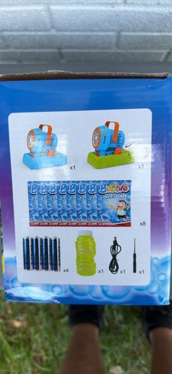NEW Wanna Magic Bubble Machine – Automatic Bubble Blower w/ Bubble Solution