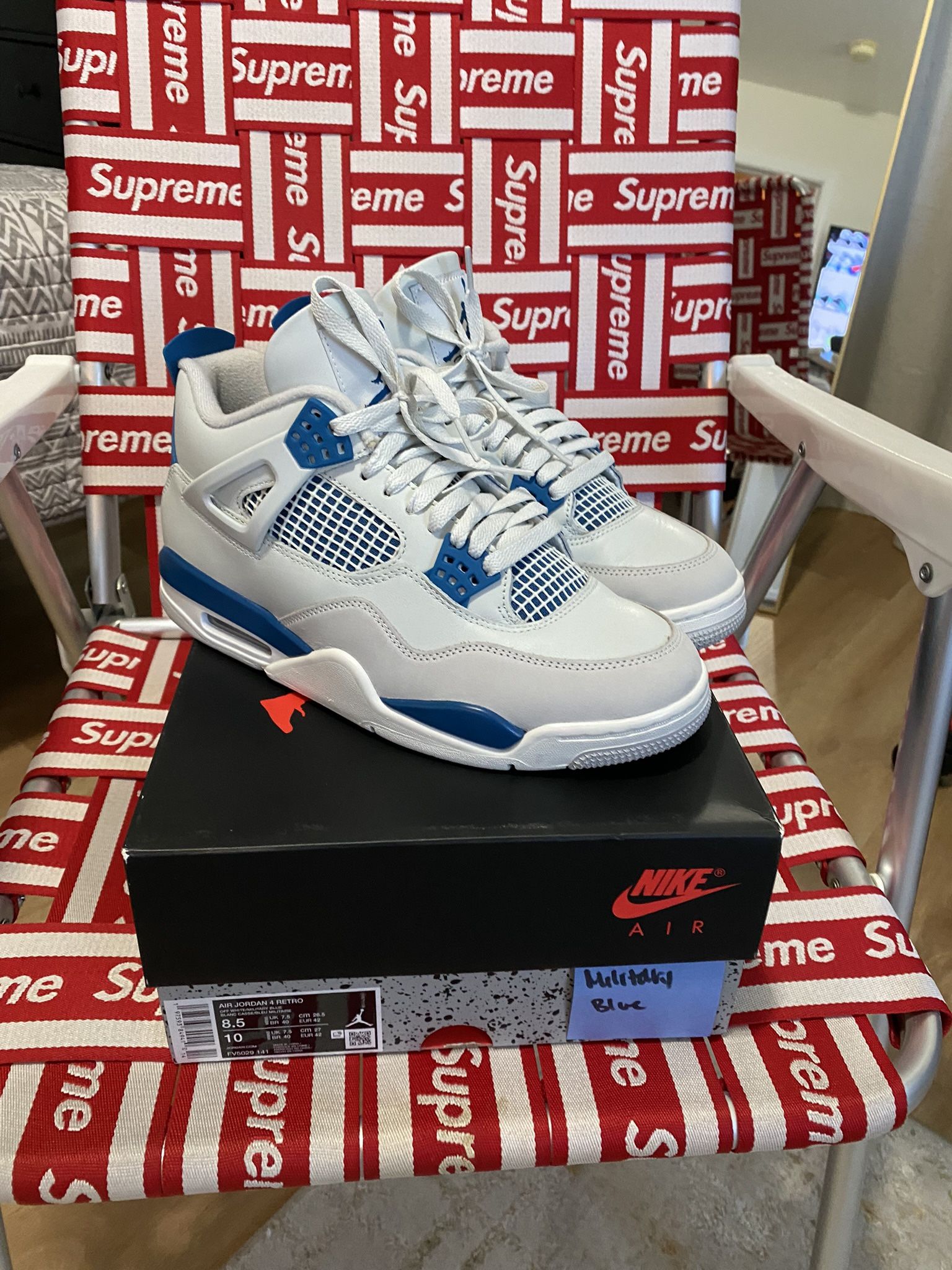 Jordan 4 Military Blue Sz 8.5 Men’s