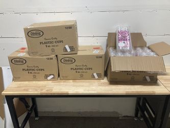 Clear Plastic Cups - 9 oz. 80 Count