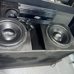 Audio Legion 12’s In Big Port Qbomb Box With Matching 1600 Watt Amp