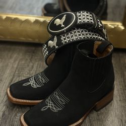 Botines Y Cinto Para Hombre