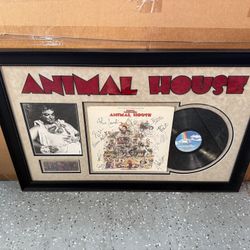 Animal House Movie Memorabilia Frame – Cast Signatures + Soundtrack Record