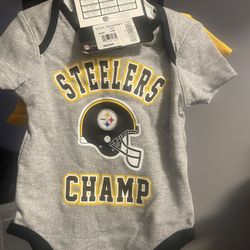 Steelers football Baby Onesies 