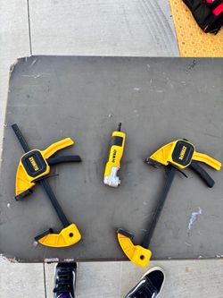 DeWalt Bar Clamps and Right Angle Drill Adapter Set