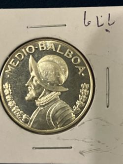 Panama 🇵🇦 (Midio Balboa ) uncirculated 90% silver1966